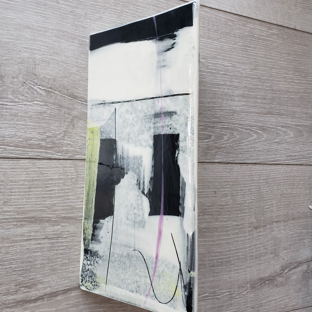 Abstract Art Vase Porcelain Triangular Signed Studio Piece