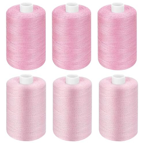 All Purpose Sewing Thread, Thread for Sewing Machine, 6 Spools Each 1000 Yards