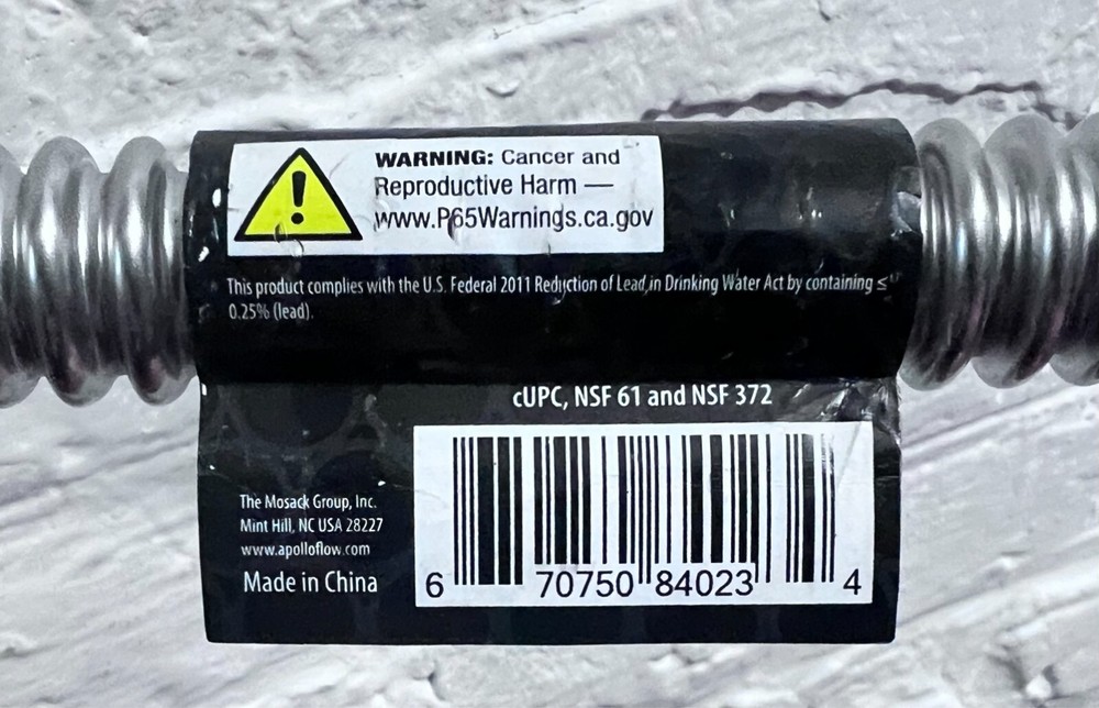4PK Apollo EPXCSST18 Stainless Steel Pipe Connector Water Heater Line 3/4" X 18"