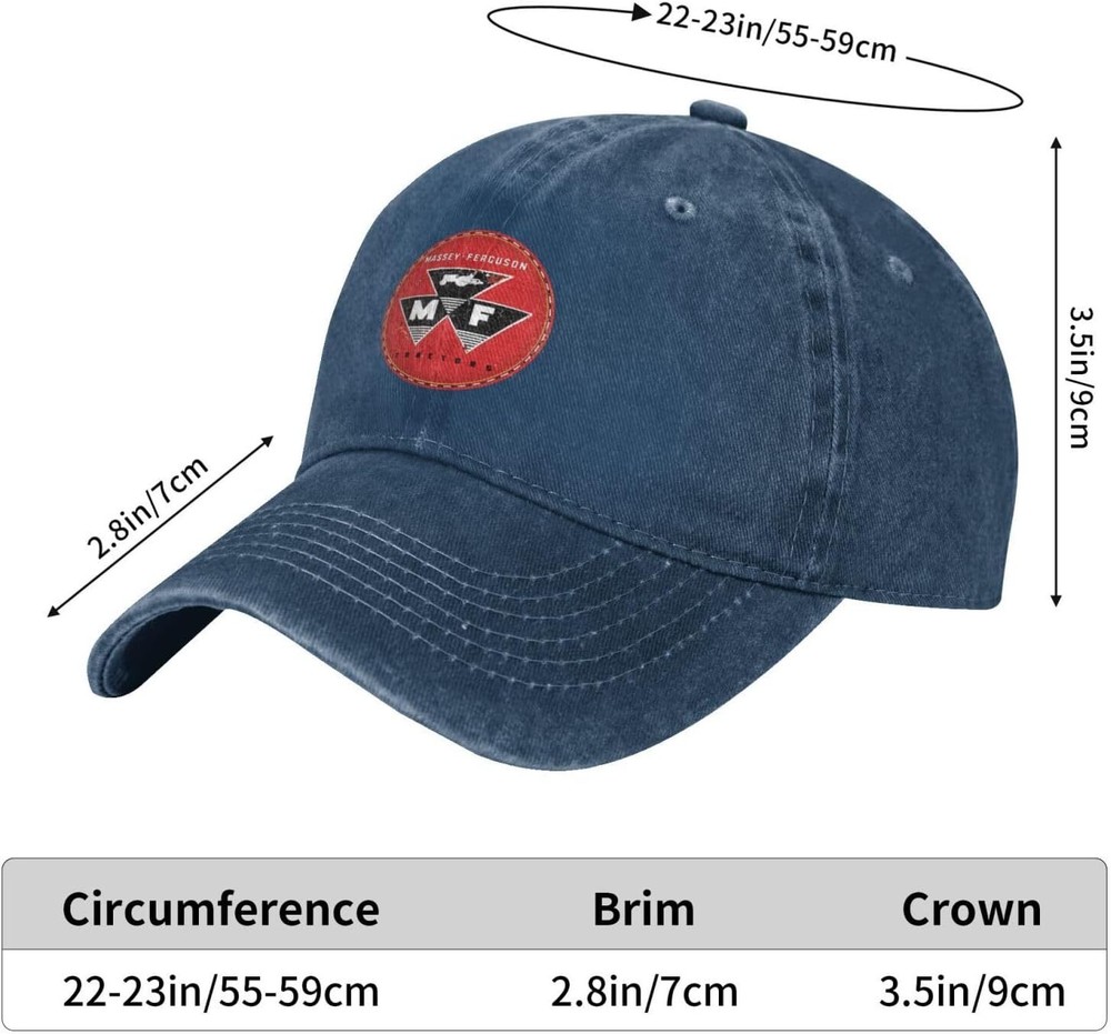 Customized Massey Ferguson Hat Adjustable Personalized printed unisex baseball c