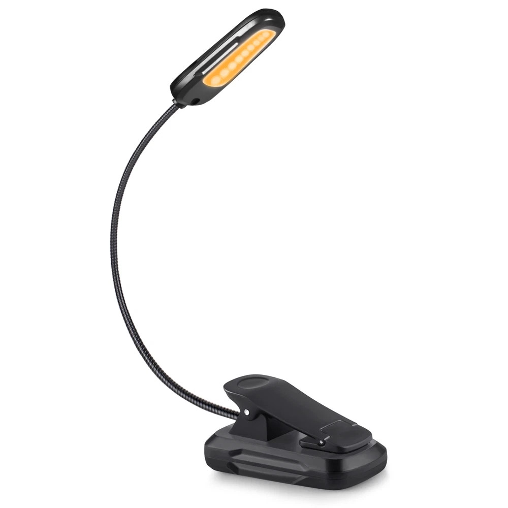 LED Book Light Flexible Rechargeable With 3 Light Modes Easy Clip Reading Lamp