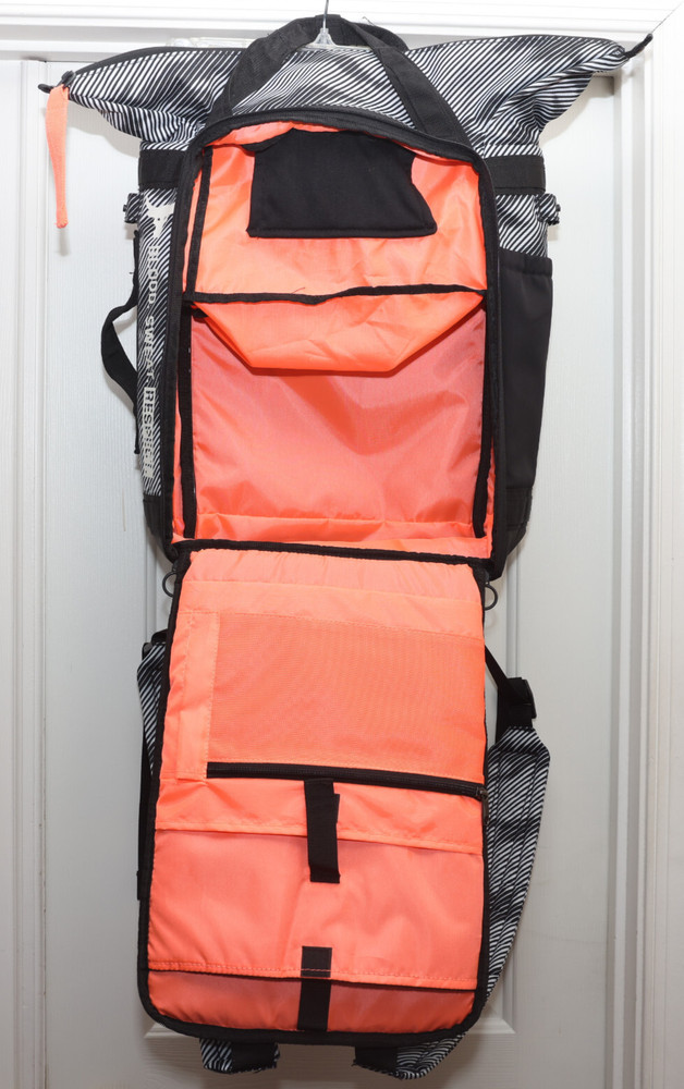 Under Armour Project Rock Top Loading Backpack UA Training Black White Classic