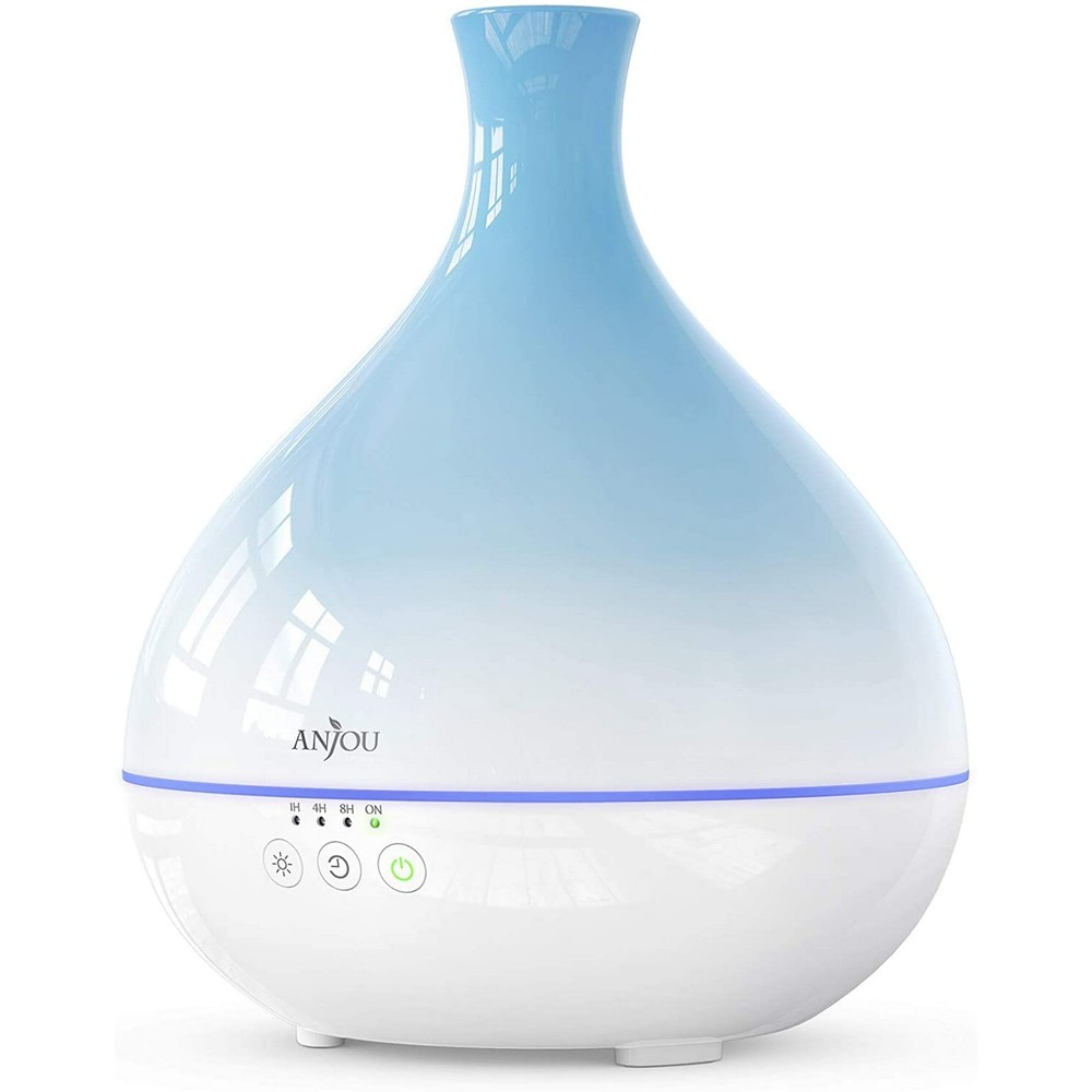 ANJOU AD012 500ML BPA FREE COOL MIST HUMIDIFIER AROMATHERAPY DIFFUSER - SKY BLUE