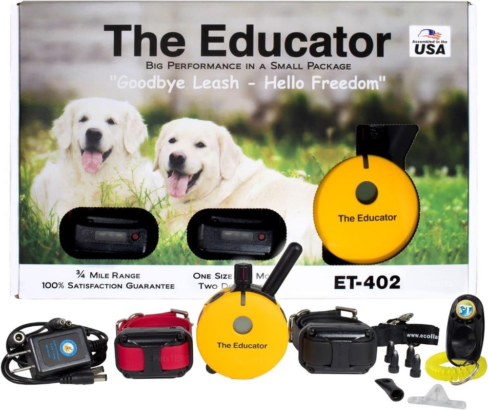 Educator ET-402 Remote Dog Training Collar Yellow by E-Collar Technologies