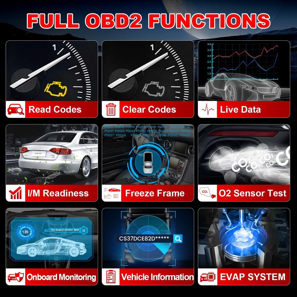 2026 LAUNCH CR300 OBD2 Scanner Car Engine Fault Code Reader Diagnostic Scan Tool