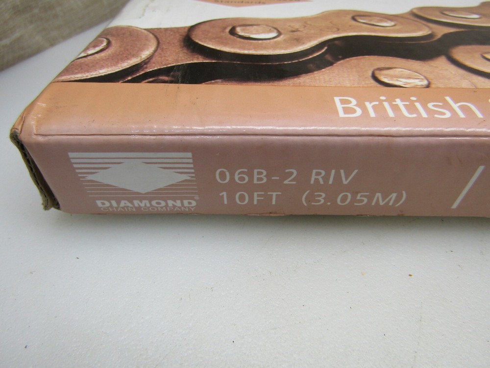 Diamond Chain Sapphire RSC 06B-2 RIV 10 Ft. Double Roller Chain