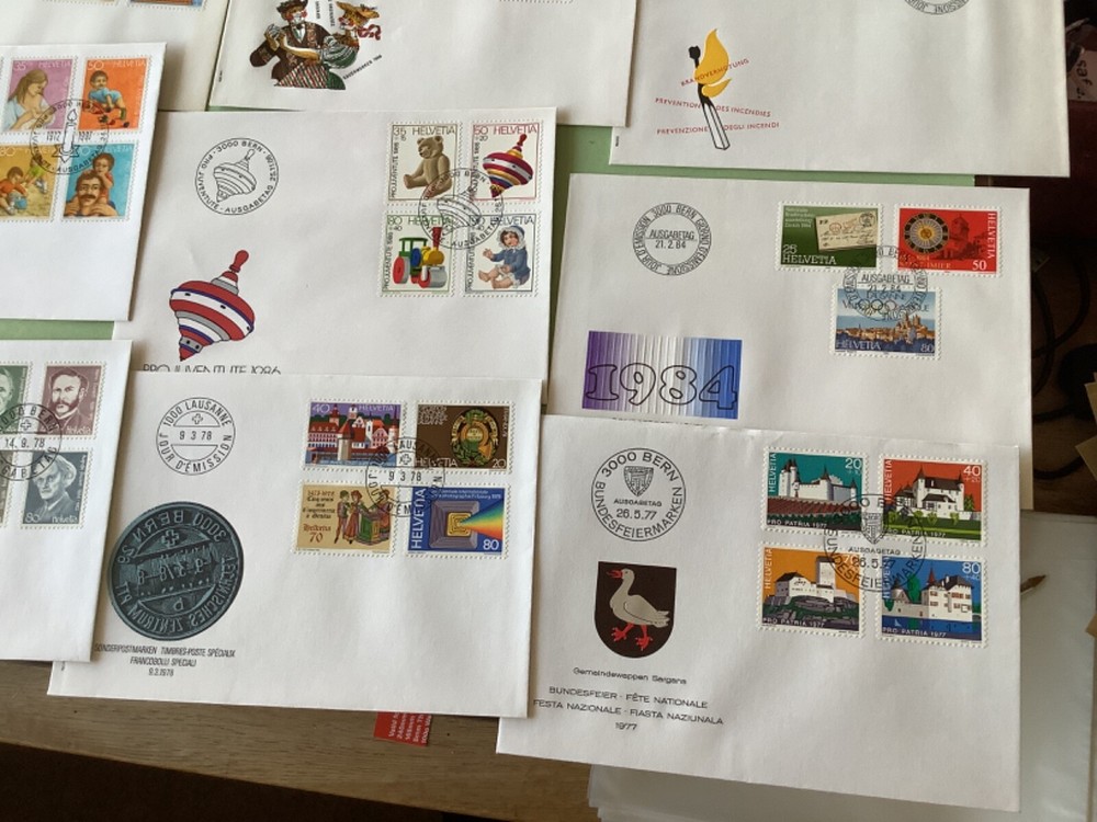 Switzerland postal covers 16 items Ref A2183