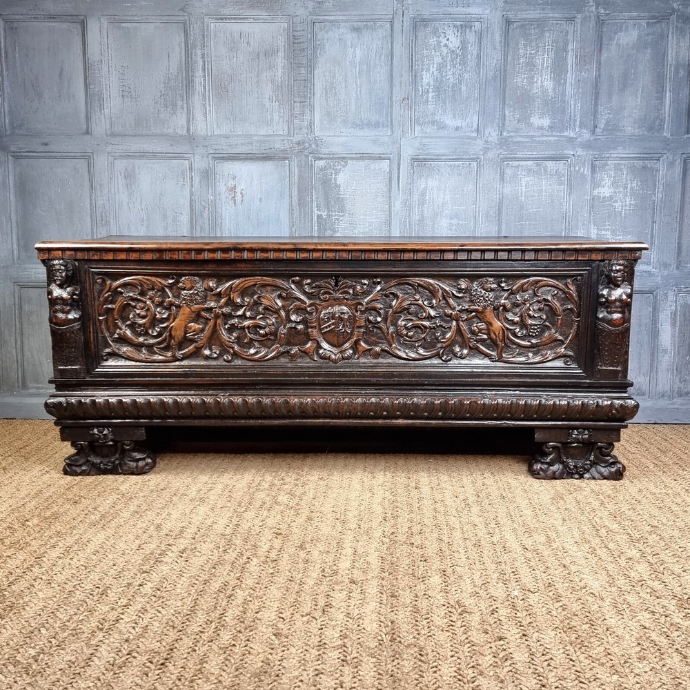 A late 16th - early 17th century Coffer.
