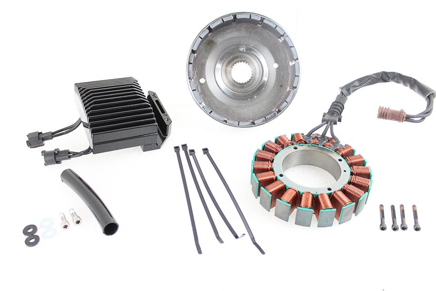 FLT 56 Amp Three Phase Alternator Kit fits Harley Davidson 2011-2013