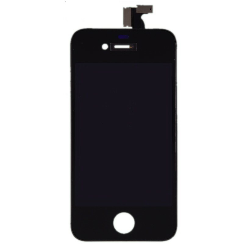 LCD Digitizer Frame Assembly for Apple iPhone 4 CDMA Black Front Glass Touch Top