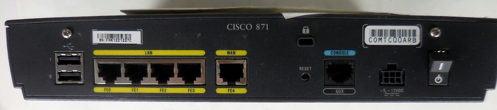 Cisco 800 Series Router AS-IS #7m0