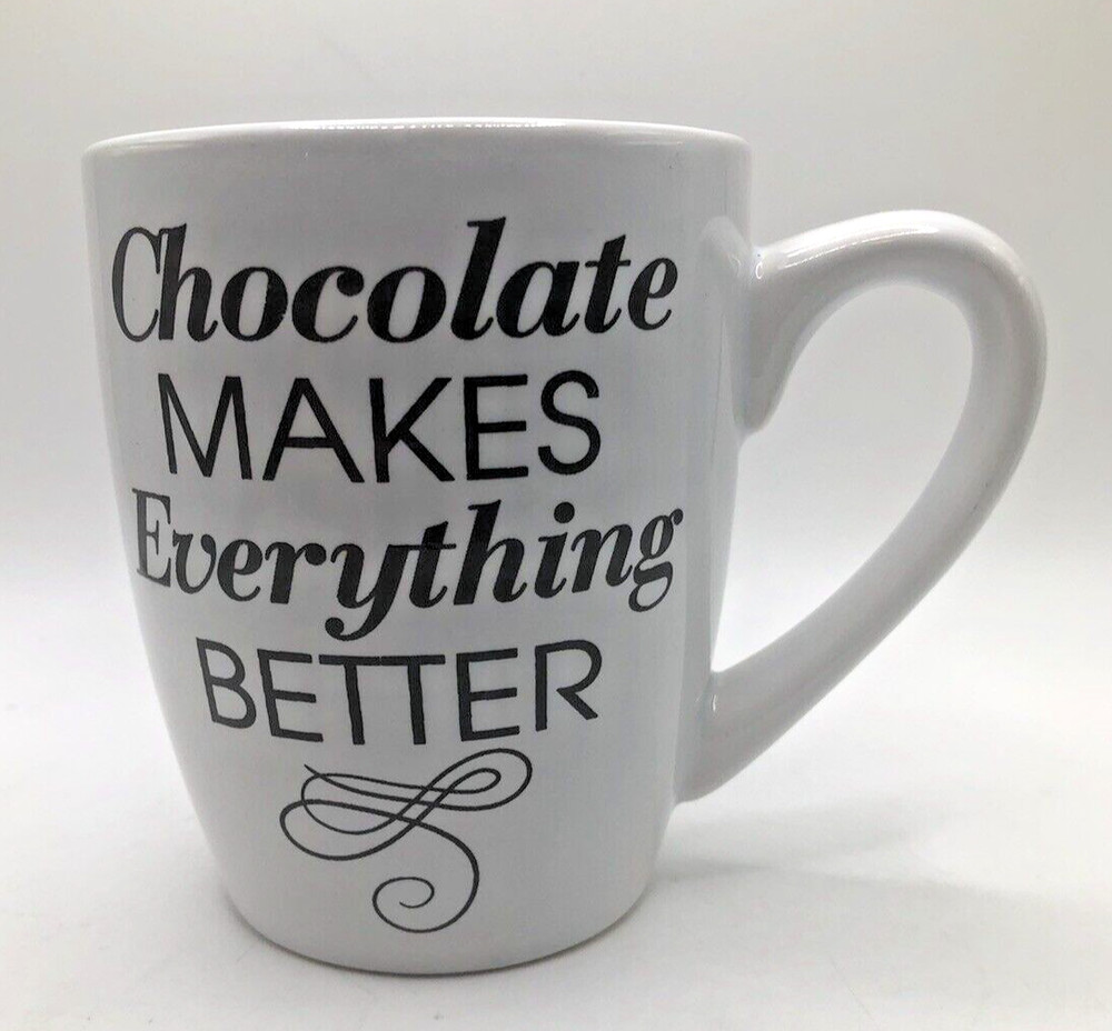 Hershey's " Chocolate Makes Everything Better " Coffee Mug Cup Hot Cocoa