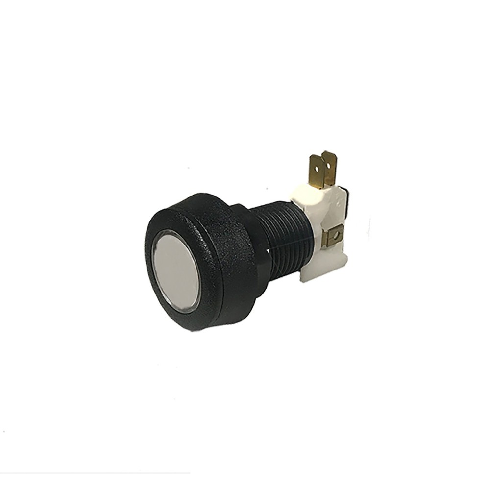 White Small Round Low Profile Illuminated Pushbutton - 77-0004-21