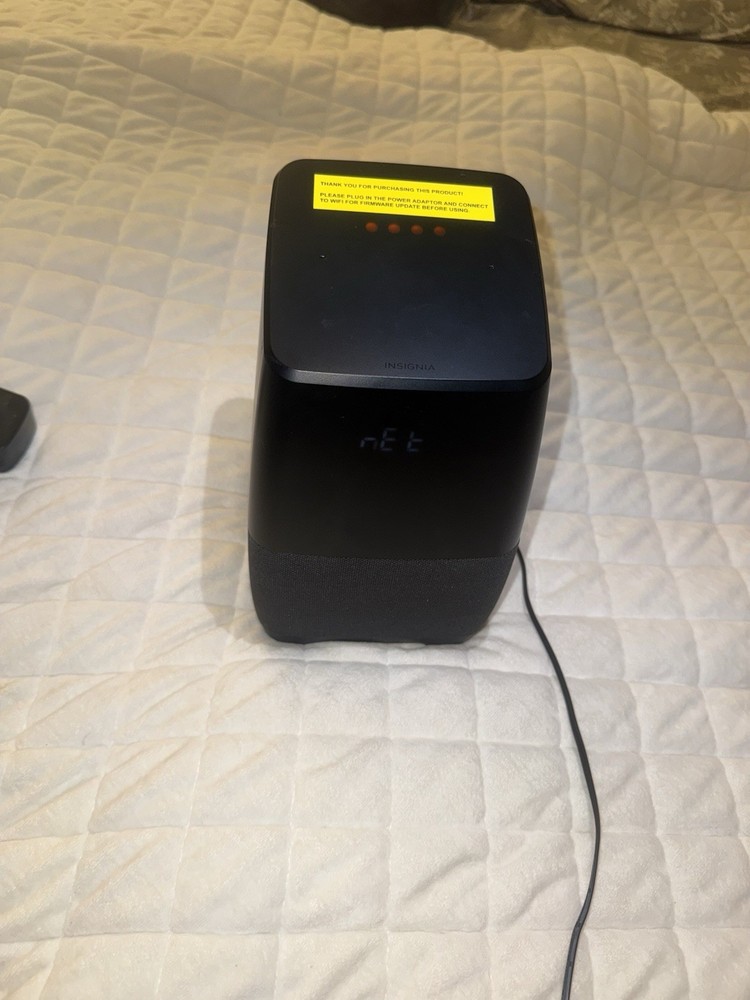 Insignia Voice Smart Speaker Black Wi-Fi Rectangular Plastic