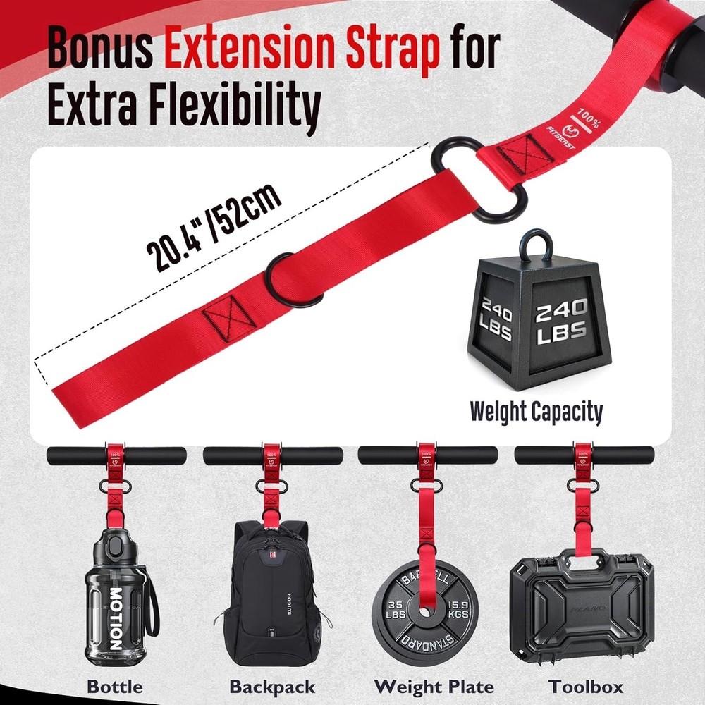 Forearm Strengthener & Forearm Exerciser Wrist Roller with Thicker Handle