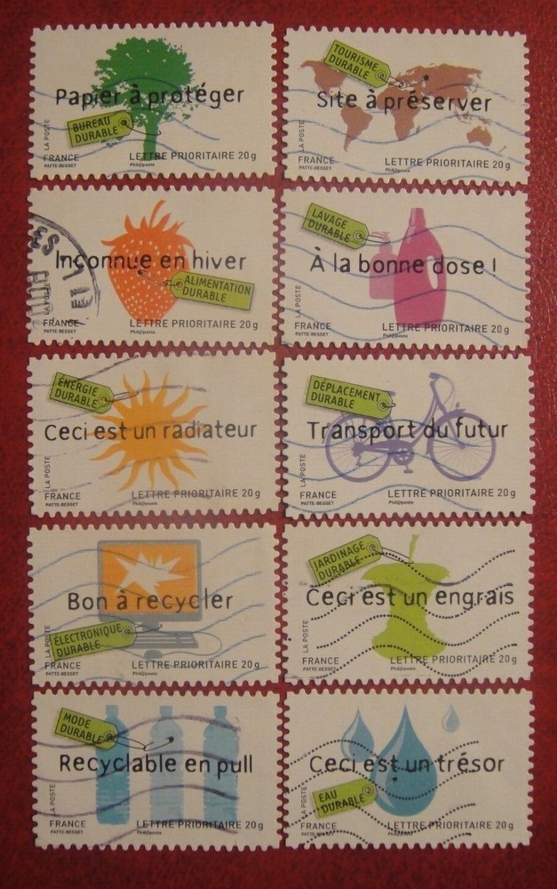 France 2008. Sustainability. Full Set Used.