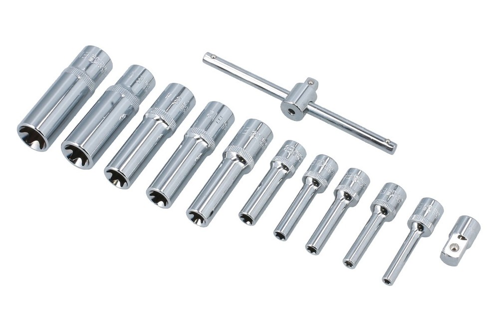 Laser Tools Deep E-Socket Set 1/4" & 3/8"D 12pc 8867