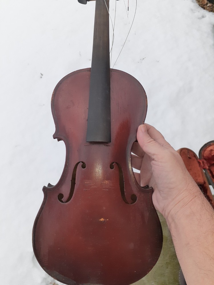 Old Antique Violin With Hard shell Case