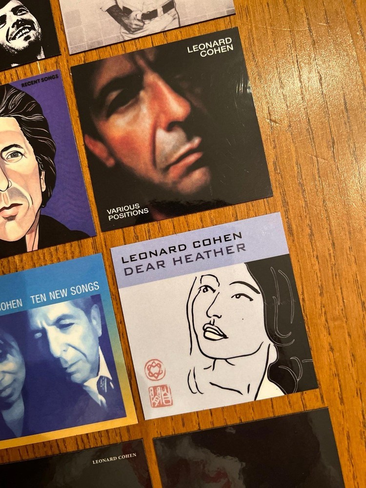 Leonard Cohen fridge magnets
