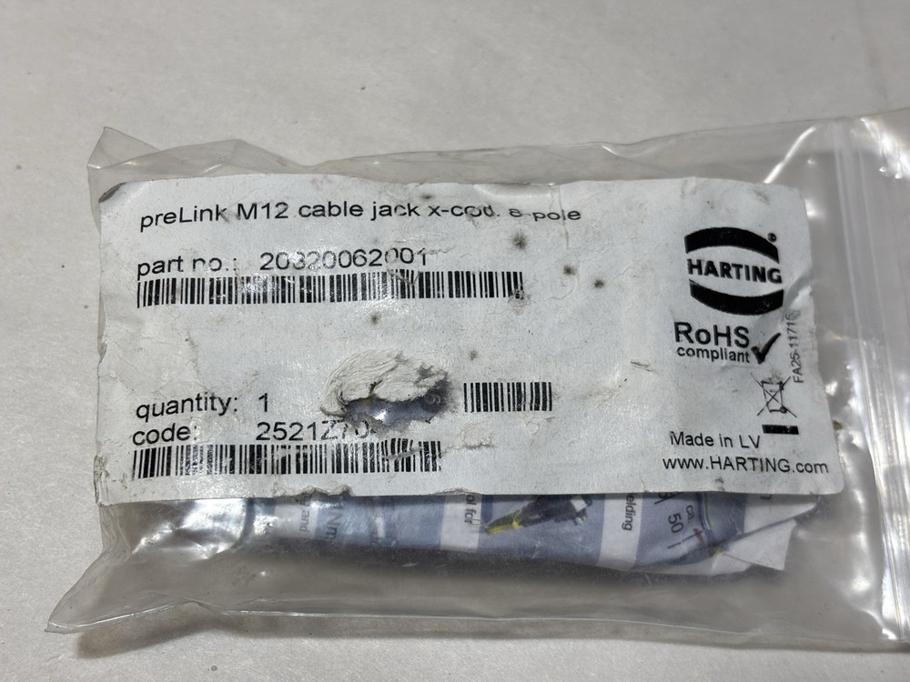 HARTING M12 Cable Jack 20820062001