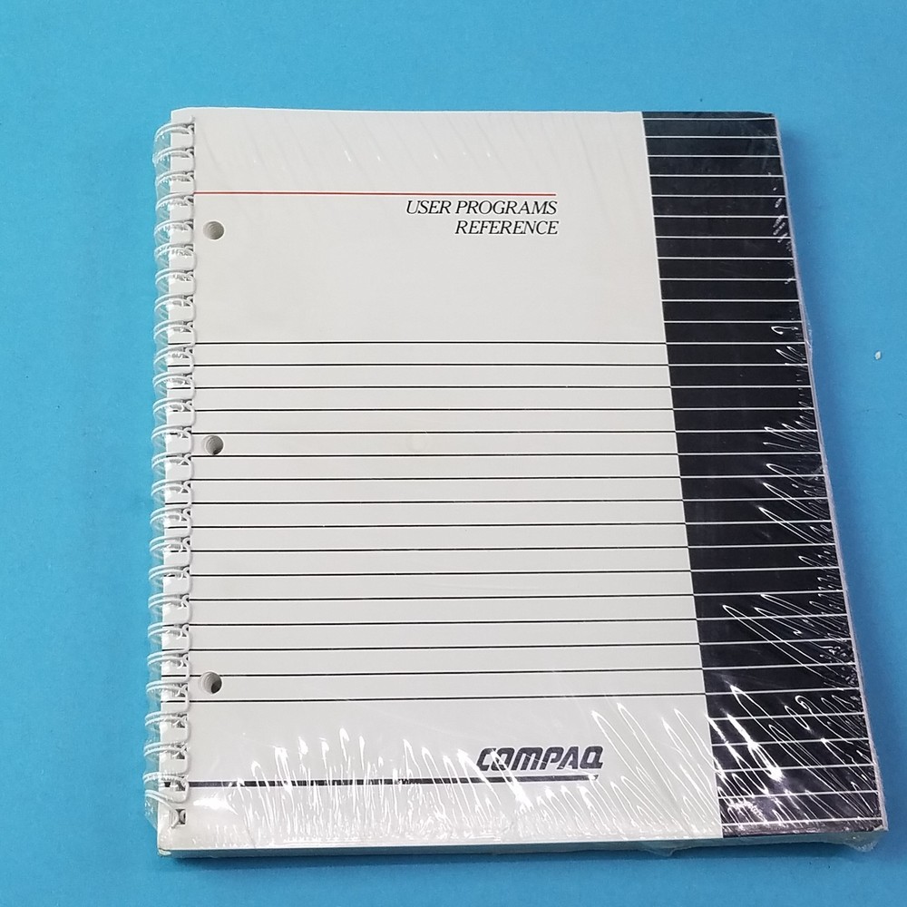 Compaq User programs reference Manual Still sealed