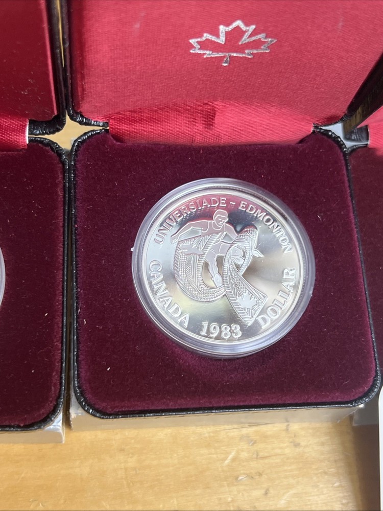 1982-1984 Canada Proof .500 Silver Commerative Dollars Lot 3