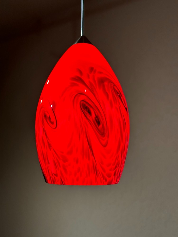 Red Lava Pendant - Tech Lighting Compatible - 12V Halogen - NEW