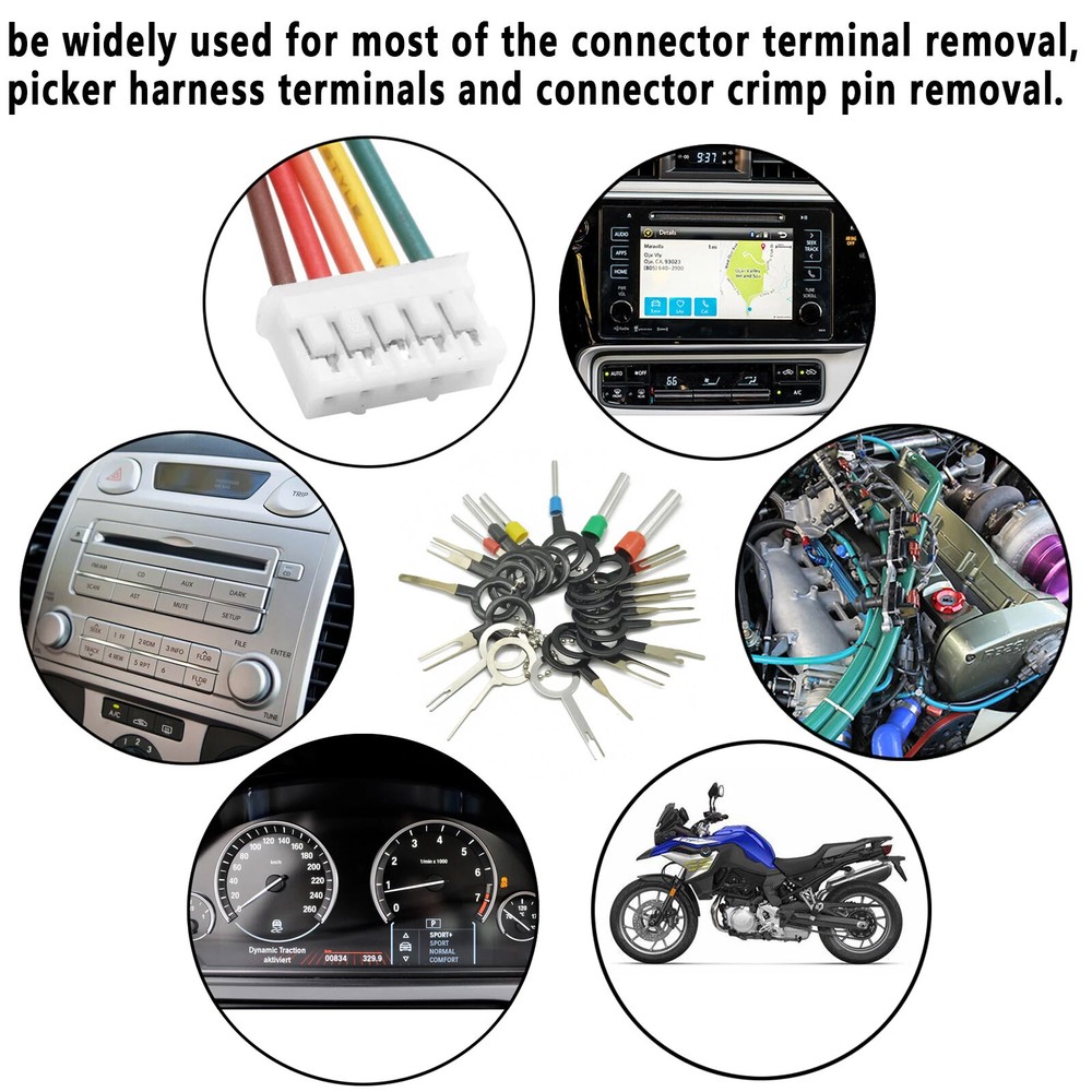 89pcs Wire Extractor Connector Puller Pin Car Terminal Removal Tool Cable Pliers