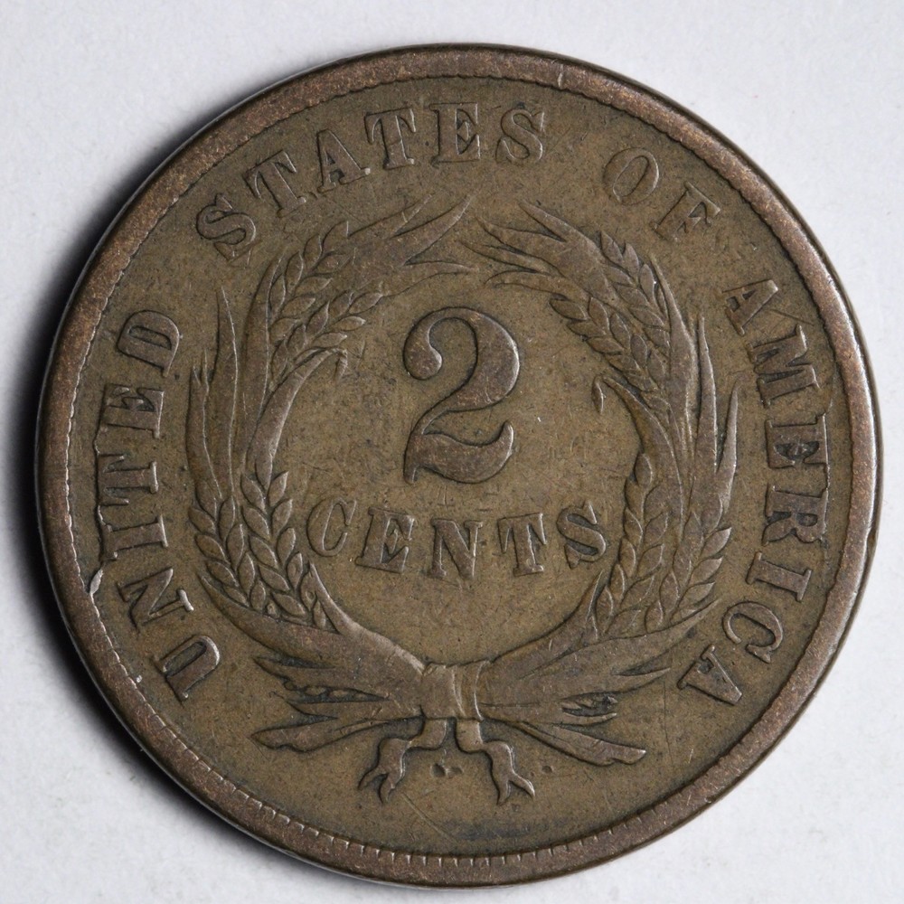 1865 Two Cent Piece VF E227 YVCN