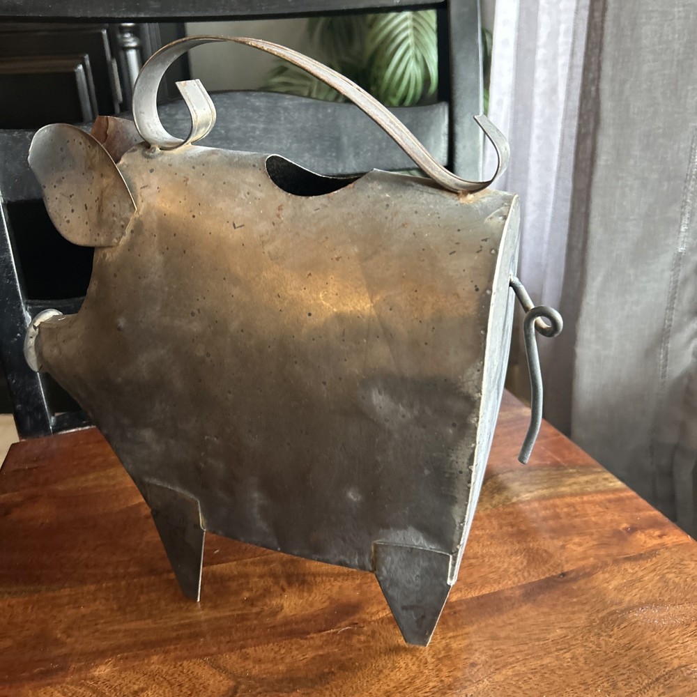 Rustic Wally The Pig Watering Can