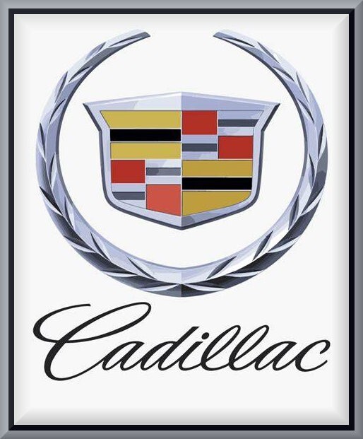 CADILLAC Crest & Wreath Emblem w/Script, Toolbox - Refrigerator Magnet, 42 MIL