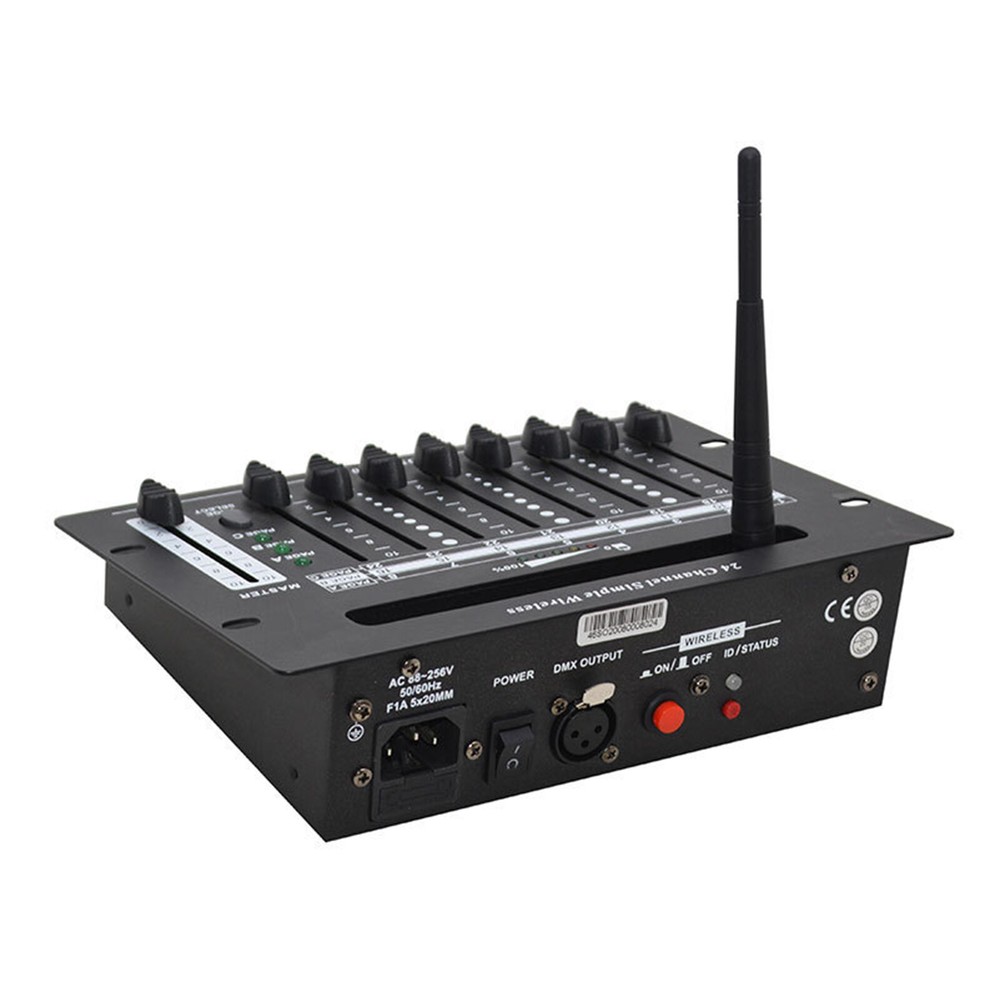 24 channel 2.4G wireless dmx controller battery console for dj stage light