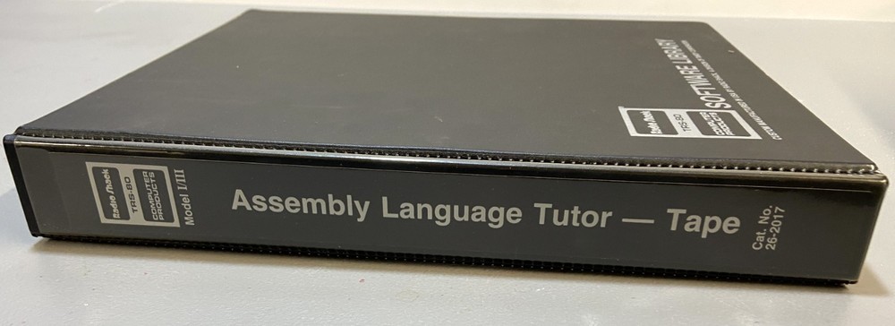 TRS-80 Assembly Language Tutor Manual & Cassettes