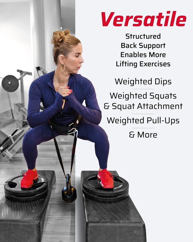 Belt for Pulling Plus The Ultimate Dip Belt & Dumbbell Loading Straps Bundle