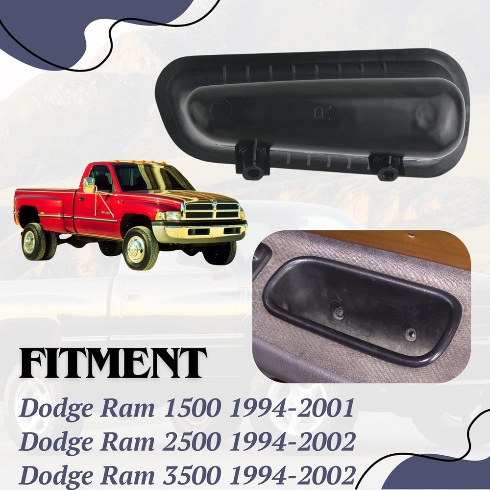 For 1994-2002 Dodge Ram 2500 3500 Left & Right Inner Front Door Pull Handle Cup