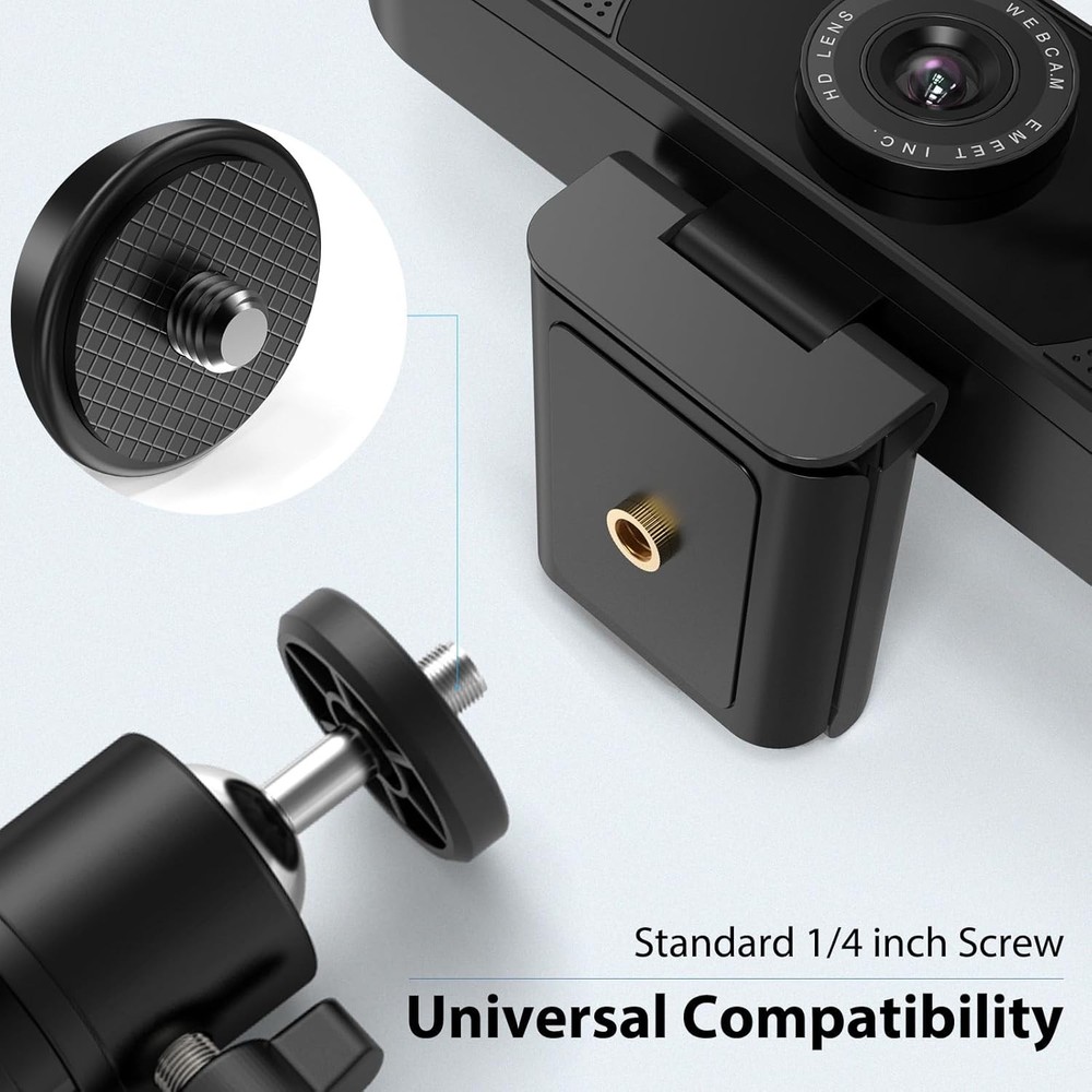 Webcam Tripod, Professional Webcam Mini Tripod, Adjustable Heights with 360° ...