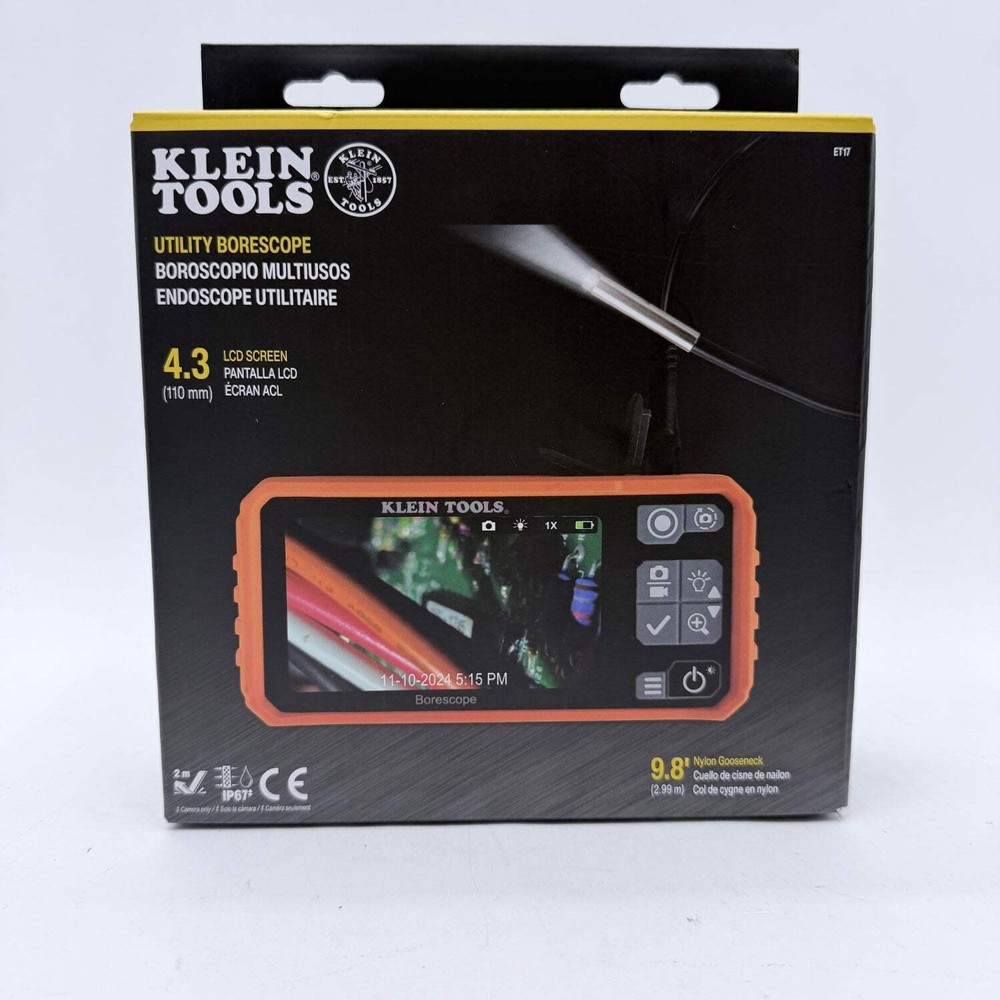New Klein Tools 1025AJ-A1 Utility Borescope