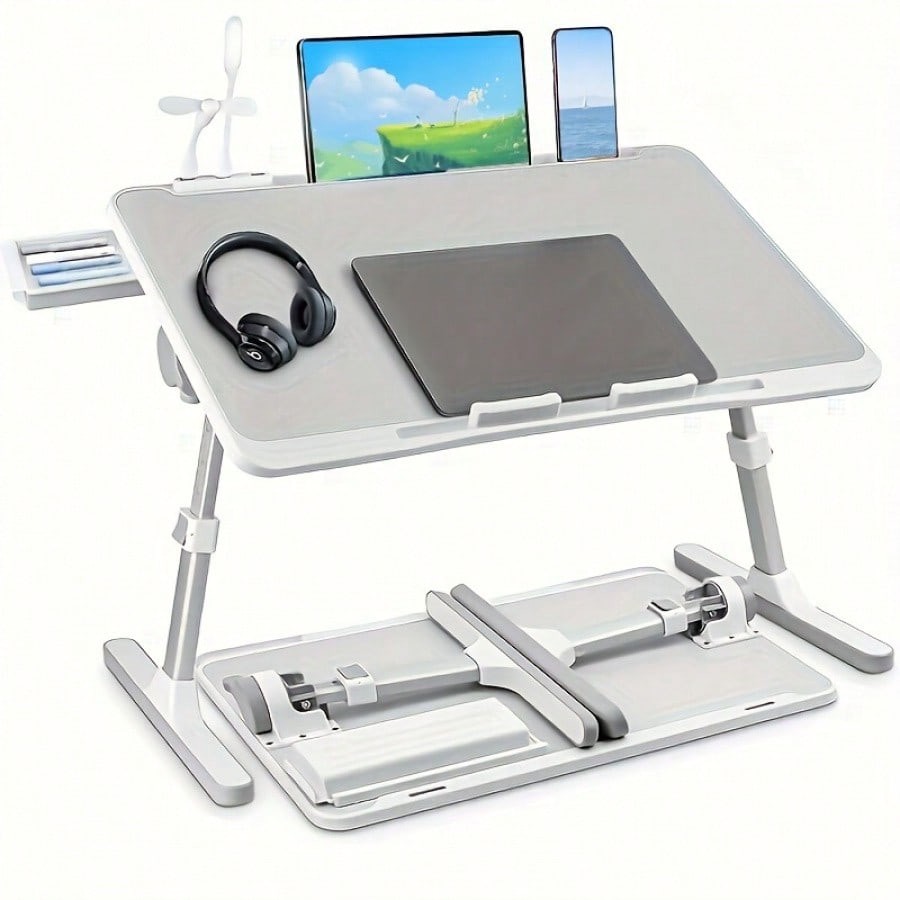 Adjustable Height And Angle Folding Desk, Home Office Computer Desk-FGQA
