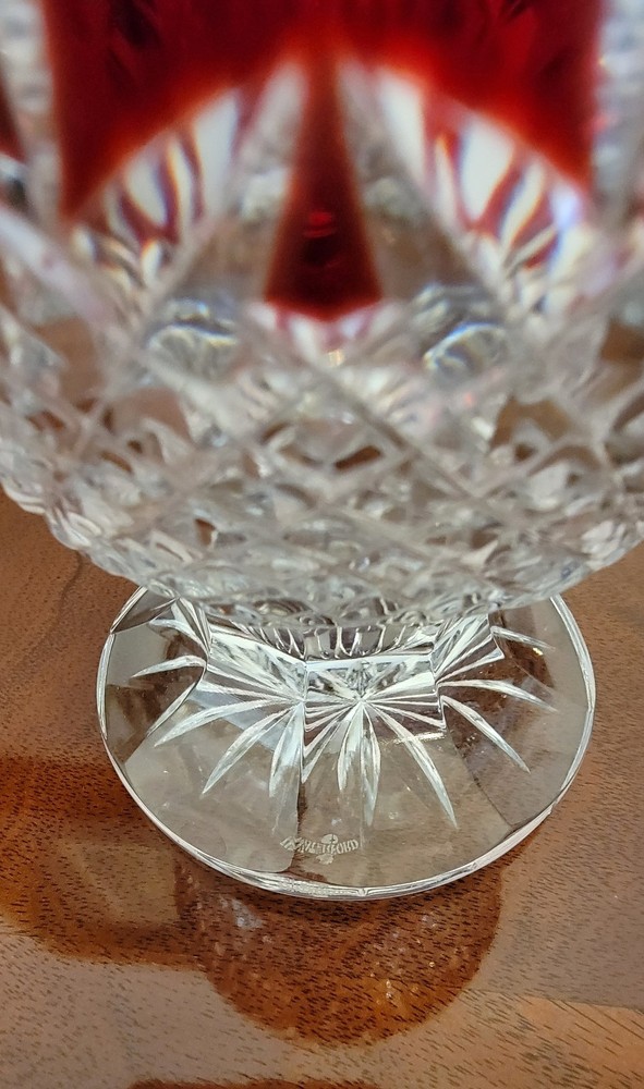 Waterford Crystal Clarendon Ruby Red Decanter & Stopper