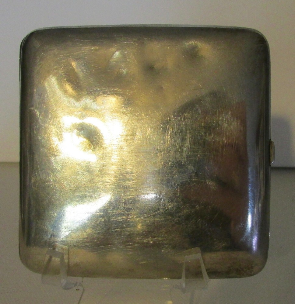 Antique Sterling Silver Monogramed Cigarette Case