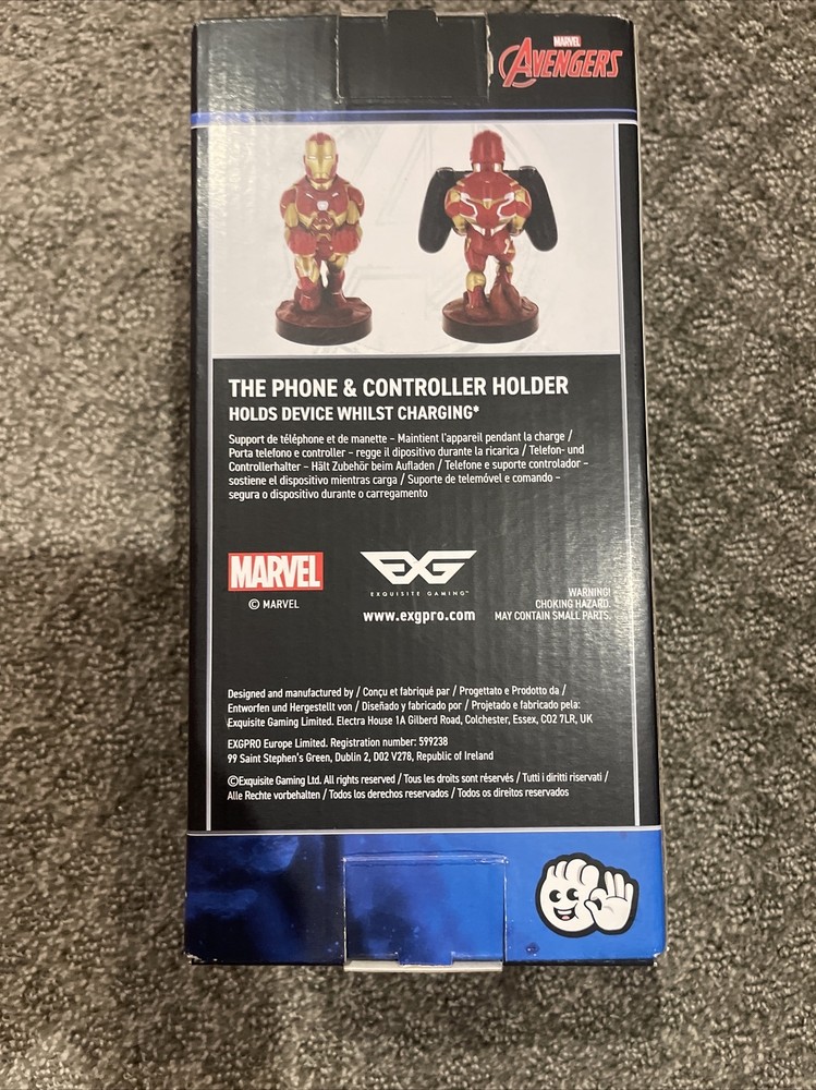 Marvel Iron Man Gaming Accessory Holder & Phone Holder for Most Controller
