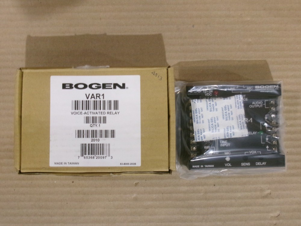 NEW BOGEN VAR1 VOICE ACTIVATED RELAY