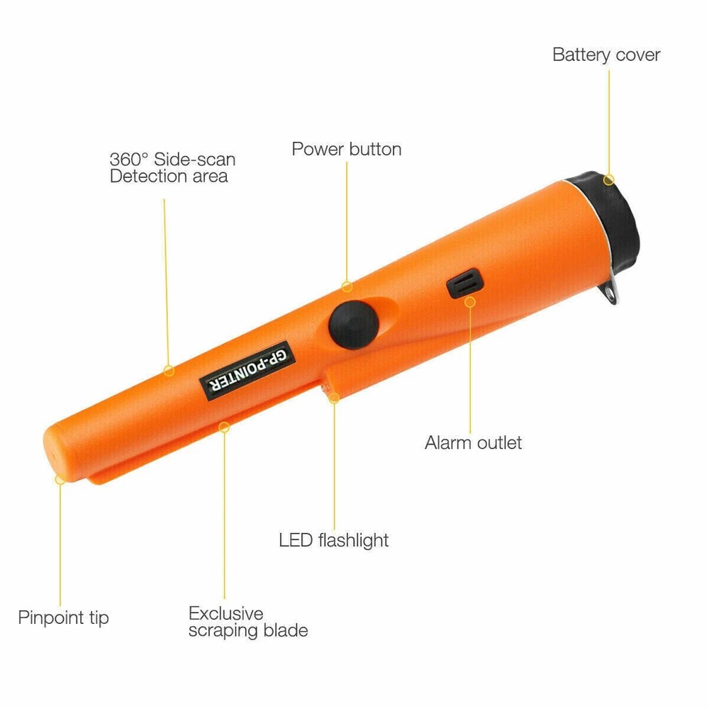 Waterproof Metal Detector HandHeld Pro Pinpointer Pointer Probe Sensitive Tester