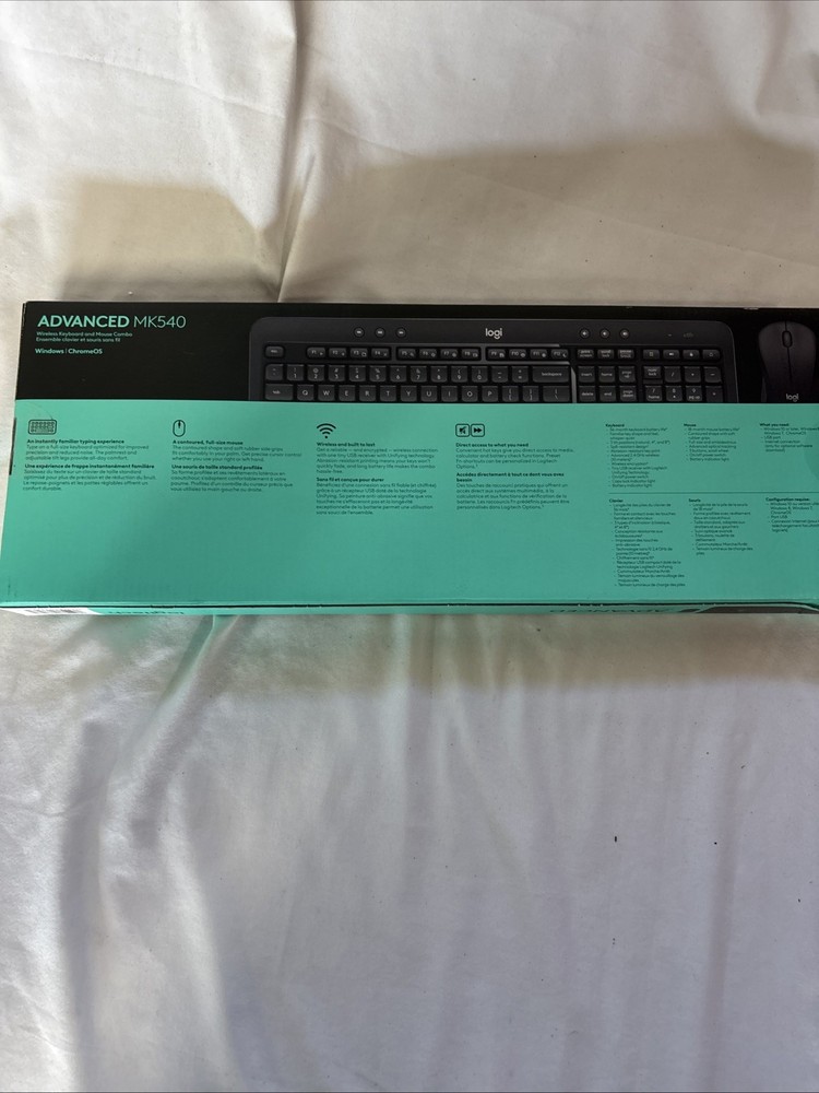 Logitech MK540 Advanced Wireless Keyboard and Mouse (920-008671) black