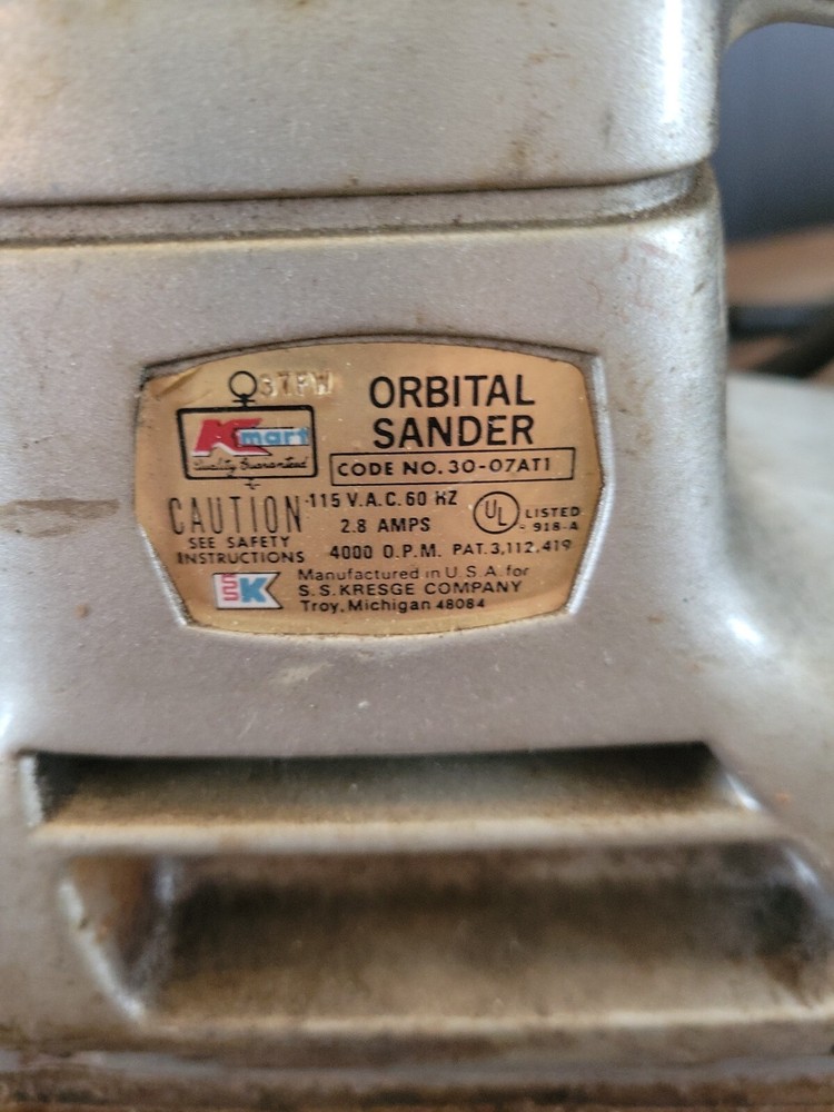 Vintage K Mart Orbital Sander