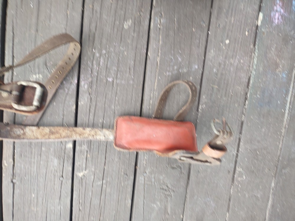 Vintage Bell System Buckingham Lineman Pole Tree Climbing Spikes