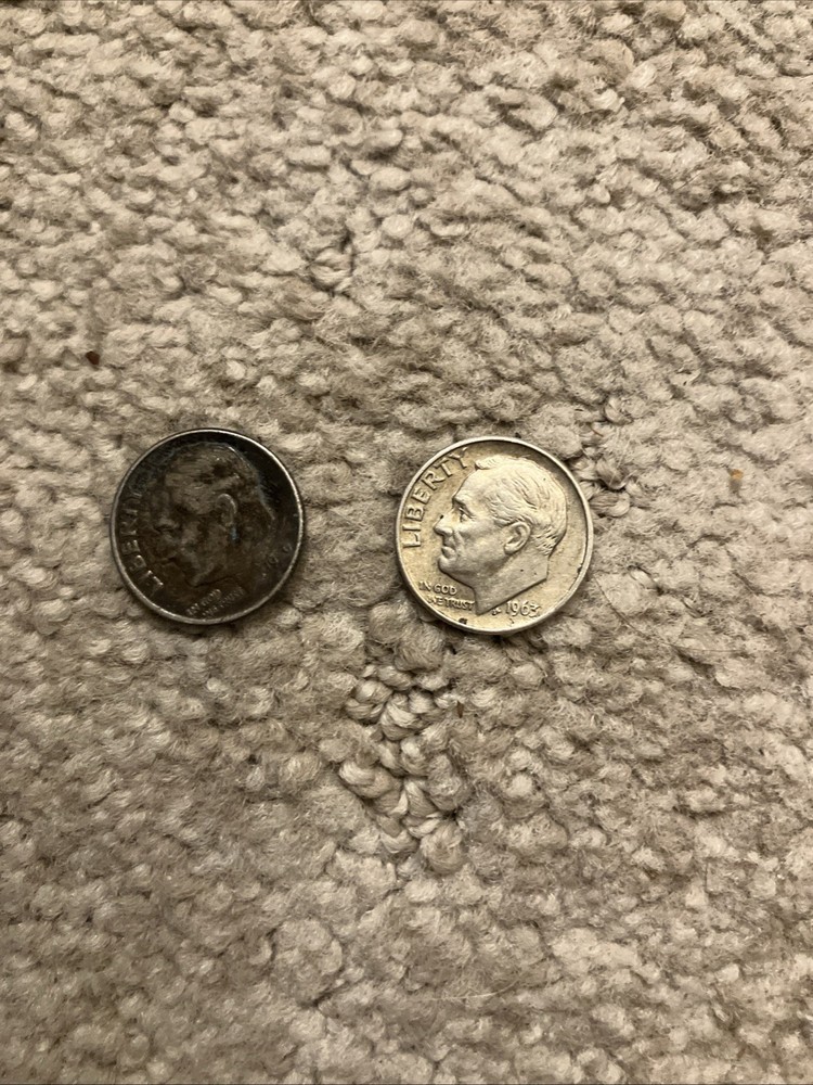 1963 and 1959 P Silver Dimes