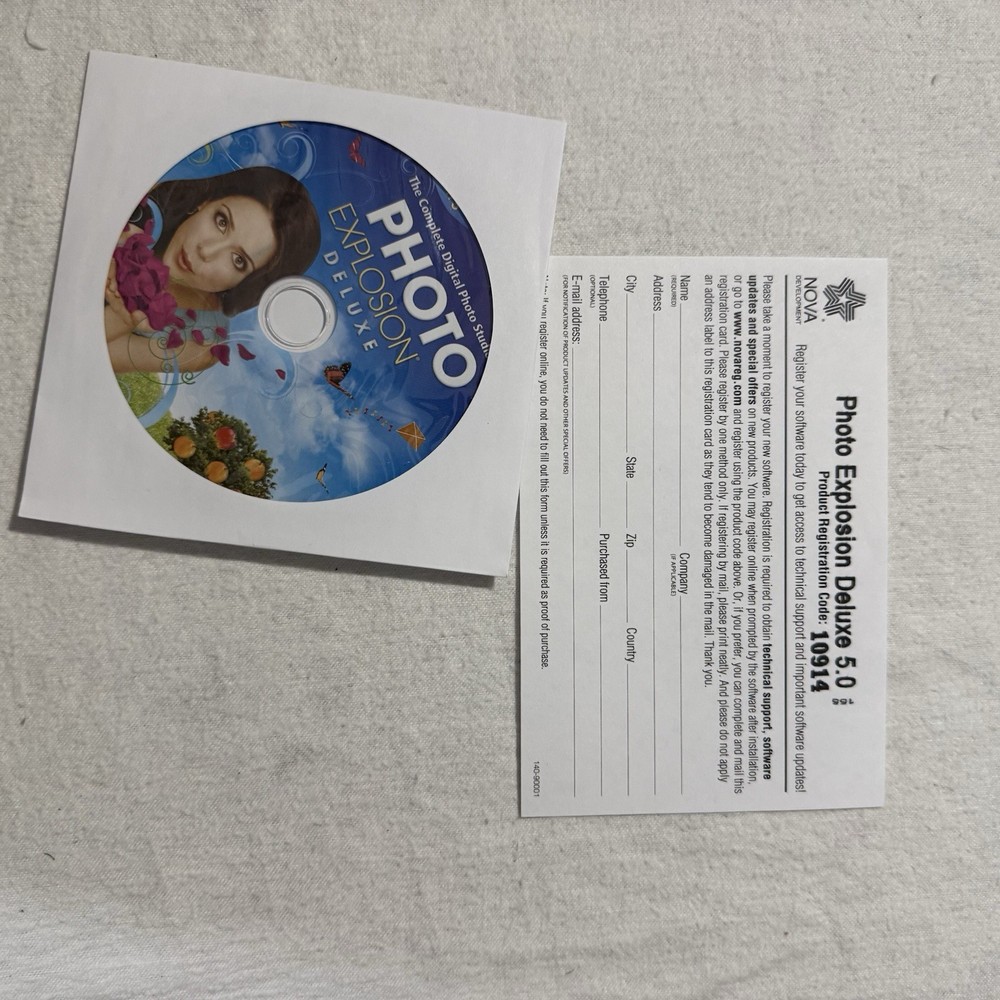 Photo Explosion Deluxe Version 5 Digital Editing Software Box NEW NIB