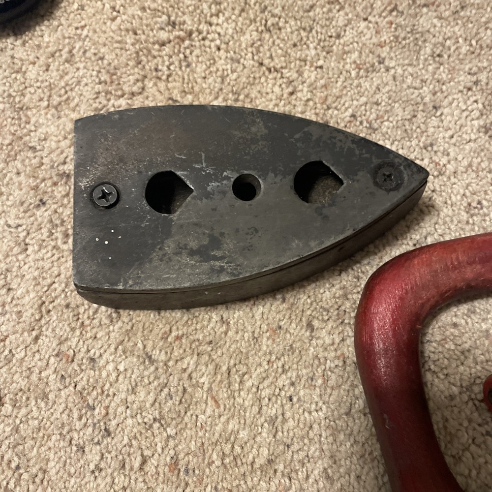 Cast Iron SAD Iron With Removable Handle Vintage