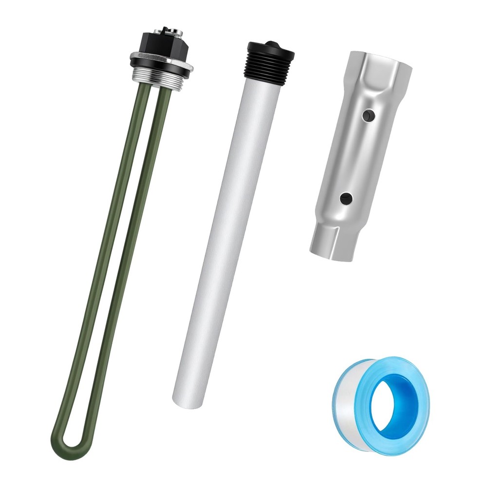 RV Water Heater Kit for Suburban SW 520900 Element, Anode, Wrenches, PTFE